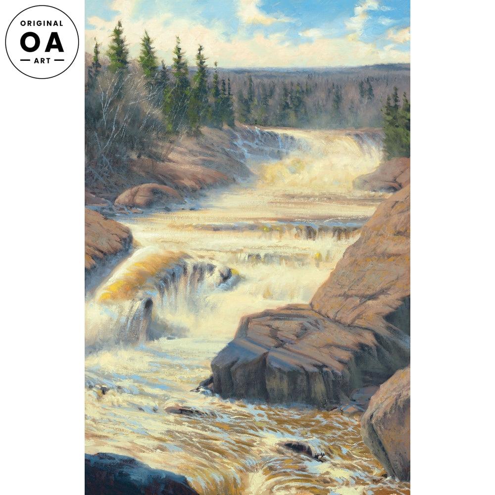 Ivory Stairs—Waterfall Original Oil Painting - Wild Wings