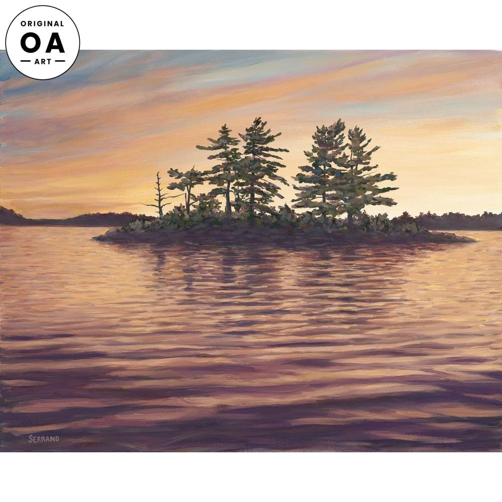 Island View—Days End Original Oil Painting - Wild Wings