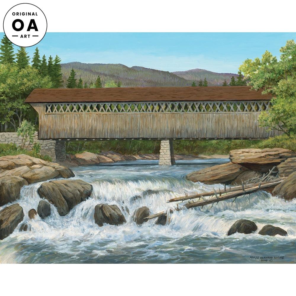 Cumberland Bridge—Covered Bridge Original Acrylic Painting - Wild Wings