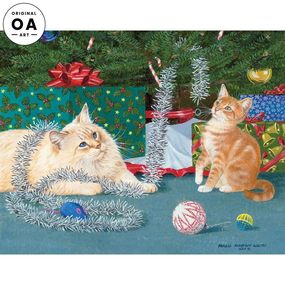 Decorators—Cats Original Acrylic Painting - Wild Wings