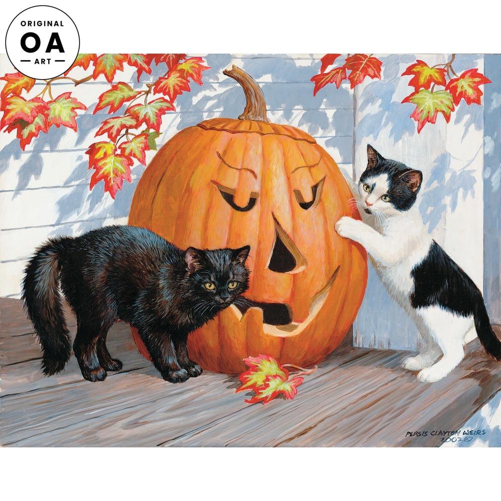 Looking Scary—Cats Original Acrylic Painting - Wild Wings