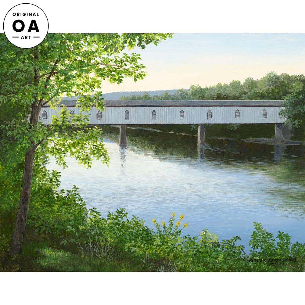 Pleasant River Original Acrylic Painting - Wild Wings