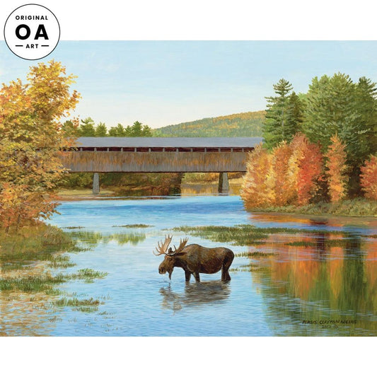 River Shallows Original Acrylic Painting - Wild Wings