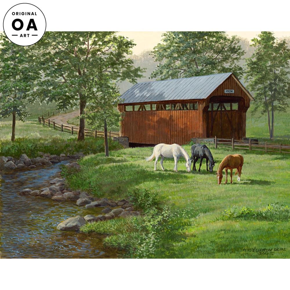 Summer Afternoon—Horses Original Acrylic Painting - Wild Wings