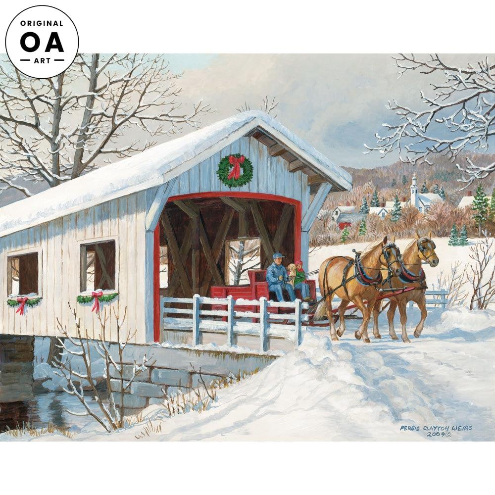 Saturday Ride—Sleigh Ride Original Acrylic Painting - Wild Wings