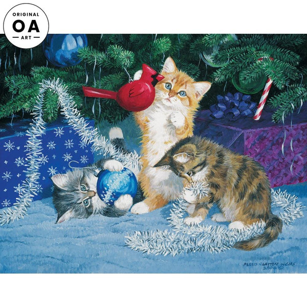 Undecorators—Kittens Original Acrylic Painting - Wild Wings
