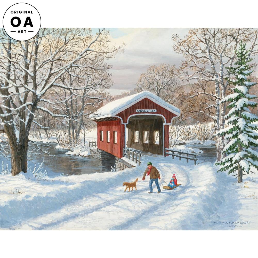 Winter Weekend Original Acrylic Painting - Wild Wings