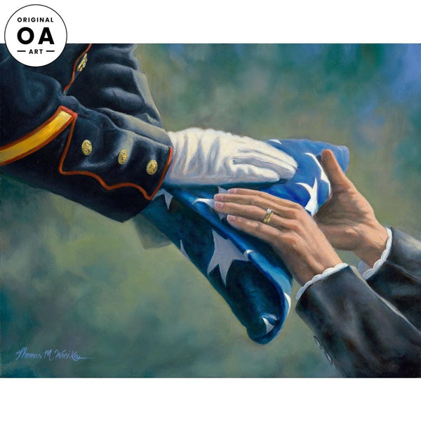 On Behalf of a Grateful Nation Original Oil Painting - Wild Wings