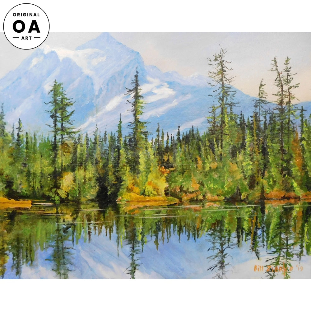 Baker Reflection Original Acrylic Painting - Wild Wings