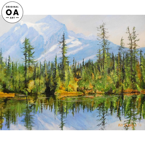 Baker Reflection Original Acrylic Painting - Wild Wings