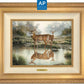 Tranquil Waters—Whitetail Deer; Artist Proof Edition (AP) Master Artisan Canvas - Wild Wings