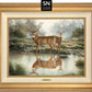 Tranquil Waters—Whitetail Deer; Standard Numbered Edition (SN) Master Artisan Canvas - Wild Wings