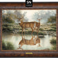 Tranquil Waters—Whitetail Deer; Standard Numbered Edition (SN) Master Artisan Canvas - Wild Wings