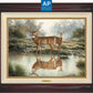 Tranquil Waters—Whitetail Deer; Artist Proof Edition (AP) Master Artisan Canvas - Wild Wings
