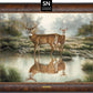 Tranquil Waters—Whitetail Deer; Standard Numbered Edition (SN) Master Artisan Canvas - Wild Wings