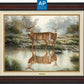 Tranquil Waters—Whitetail Deer; Artist Proof Edition (AP) Master Artisan Canvas - Wild Wings