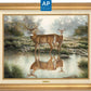 Tranquil Waters—Whitetail Deer; Artist Proof Edition (AP) Master Artisan Canvas - Wild Wings