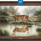 Tranquil Waters—Whitetail Deer; Artist Proof Edition (AP) Master Artisan Canvas - Wild Wings