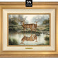 Tranquil Waters—Whitetail Deer; Standard Numbered Edition (SN) Master Artisan Canvas - Wild Wings