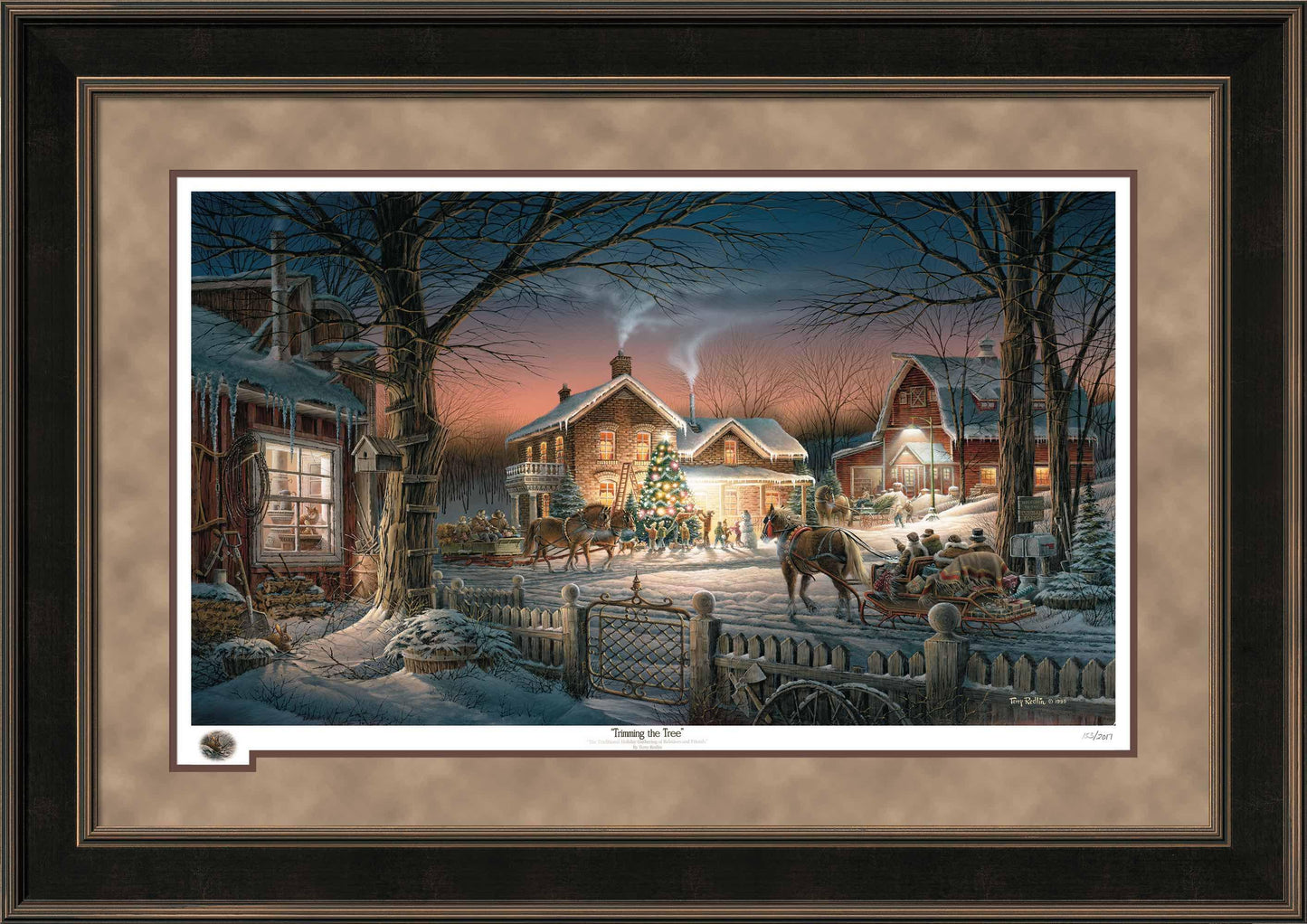 Trimming the Tree Framed Limited Edition Print - Wild Wings