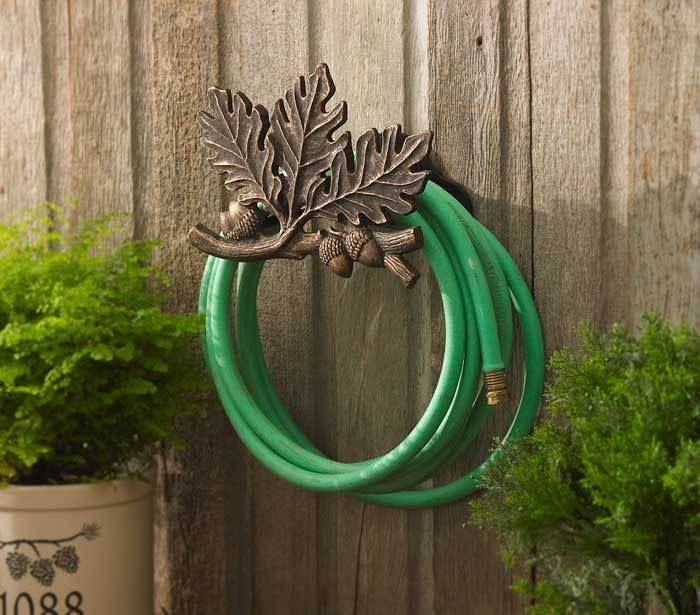 Oak Leaf Garden Hose Holder - Wild Wings