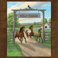 Seize the Day—Horses Personalized Framed Canvas - Wild Wings