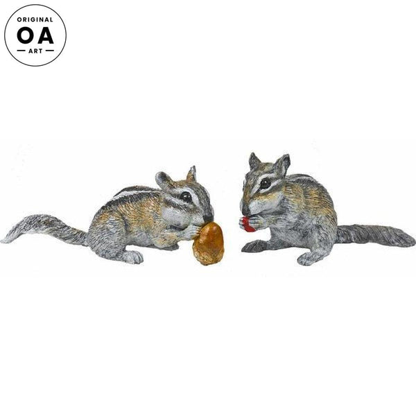 Aw Nuts & Everything is Chipper Original Bronze Sculpture - Wild Wings