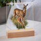 Birch Creek—Whitetail Deer Acrylic Night Light - Wild Wings