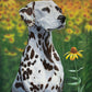 Blossoms of Color—Dalmatian Art Print - Wild Wings