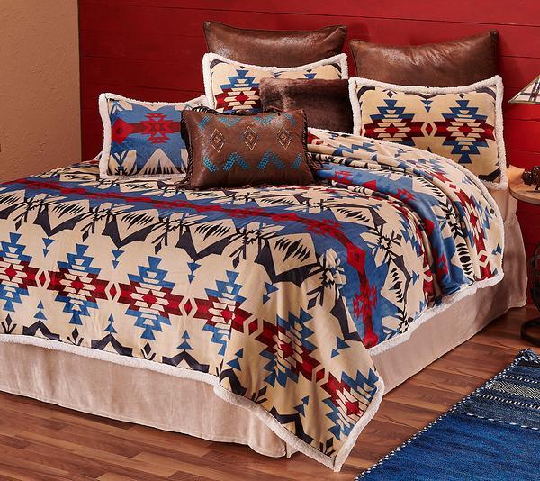 Blue Canyon Southwest Bedding Set (King) - Wild Wings