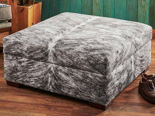 Roadhouse Brindle Ottoman - Wild Wings