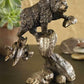 Bear on Rock Bronze Sculpture - Wild Wings