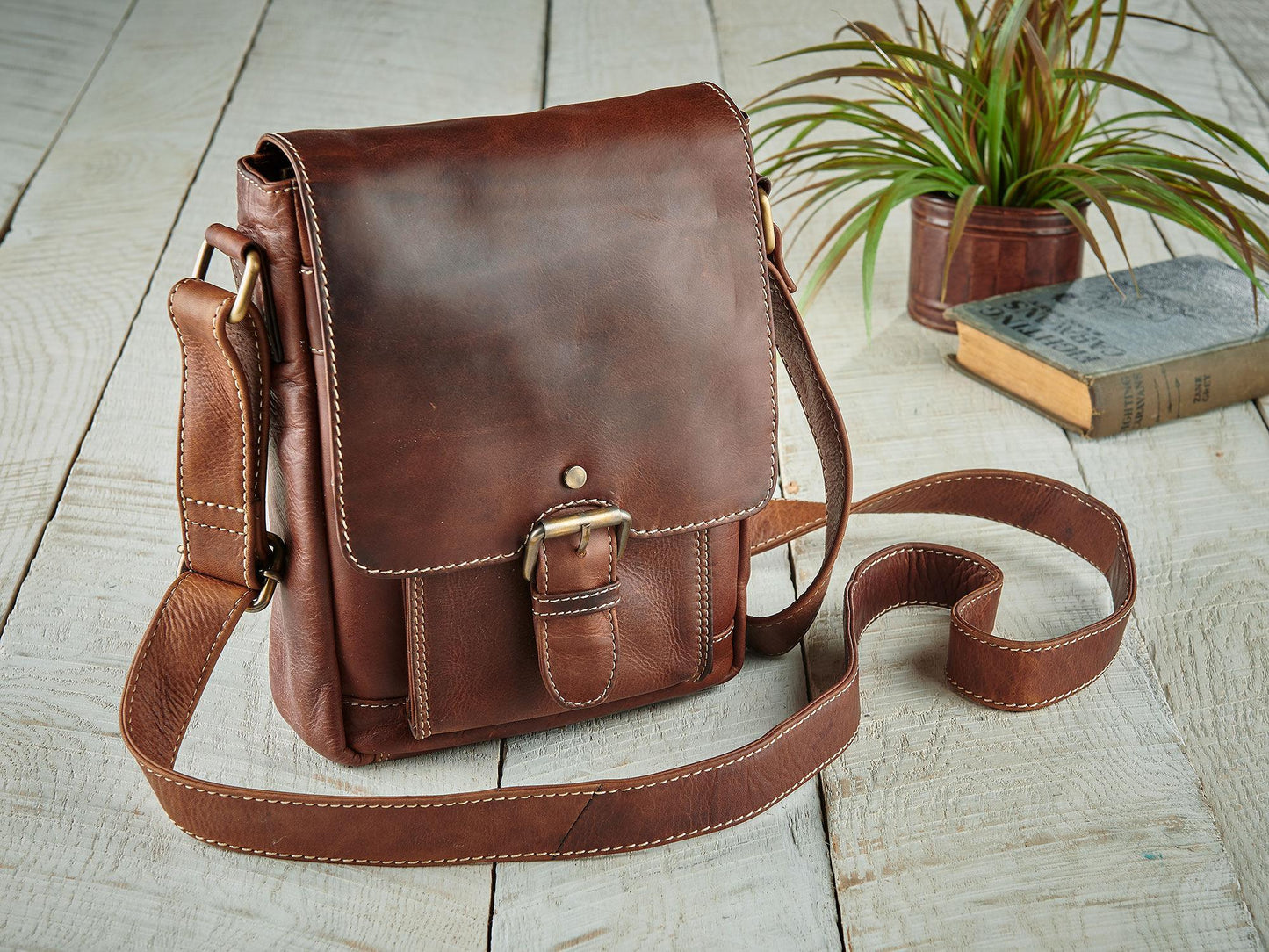 Brown Buckle Handbag - Wild Wings