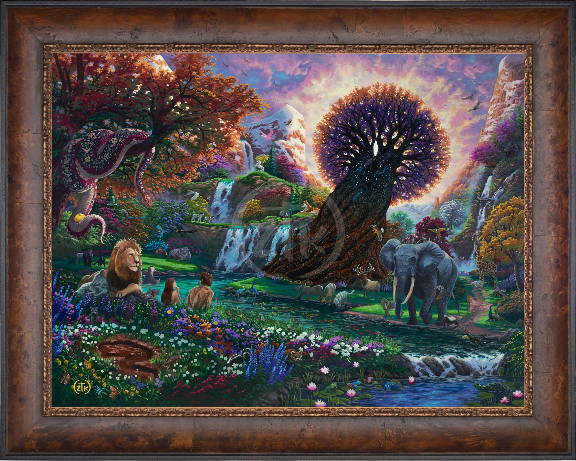 #7774 Guardess in Eden ～Preserved Eden～ Garden of Eden - Limited Edition Canvas Limited Edition Canvas