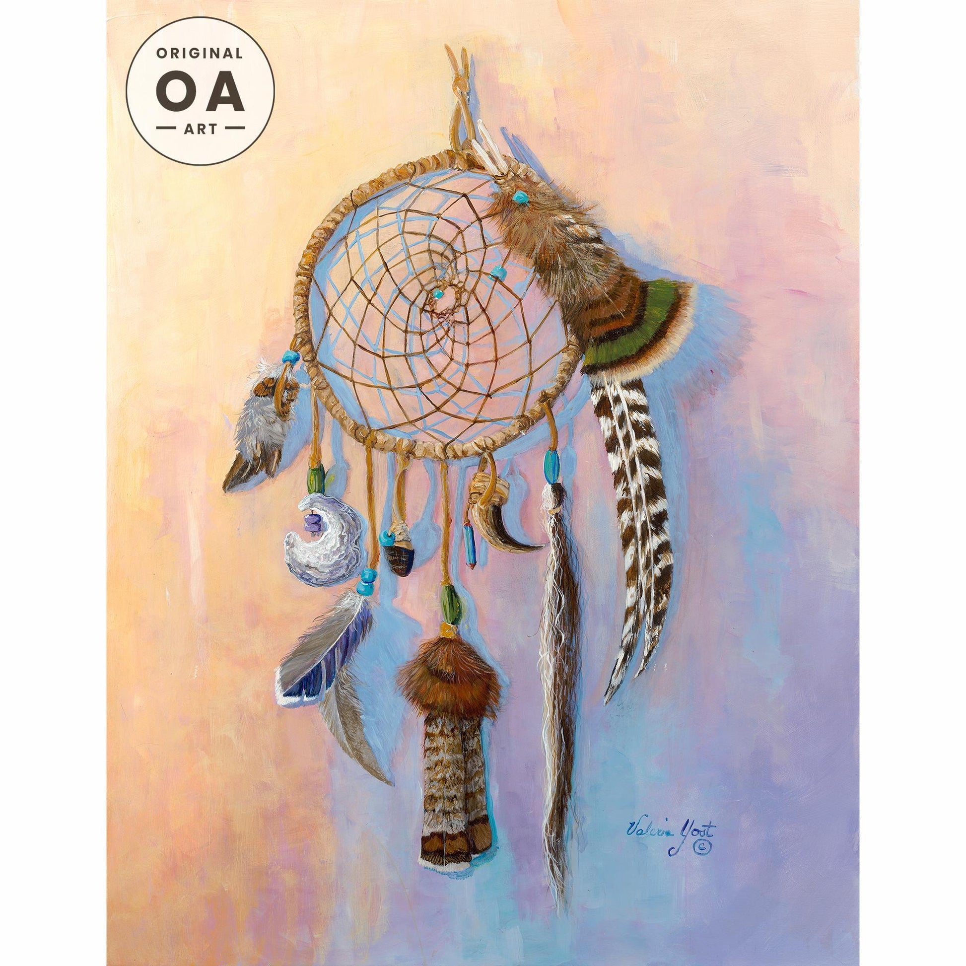 Catcher of Dreams Original Acrylic Painting - Wild Wings