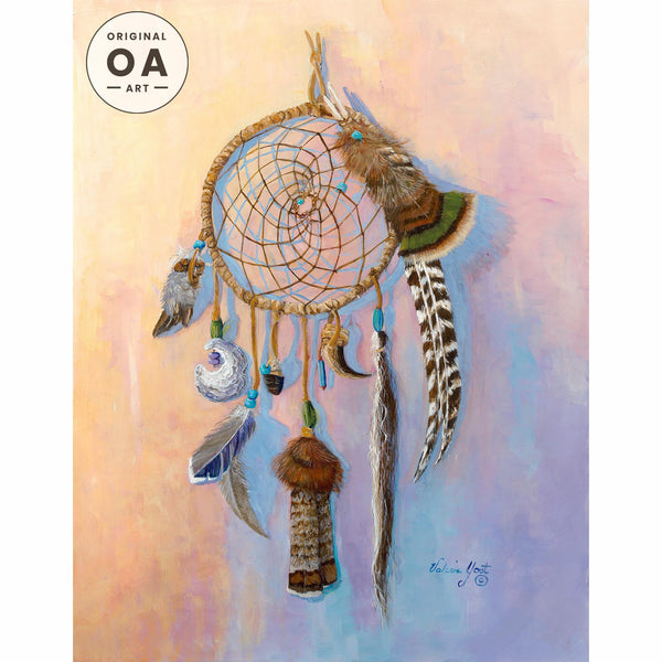 Catcher of Dreams Original Acrylic Painting - Wild Wings