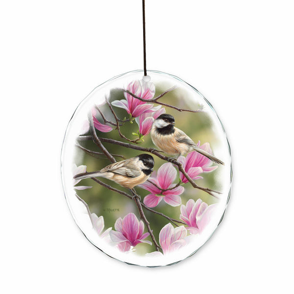Chickadees and Magnolias Suncatchers - Wild Wings