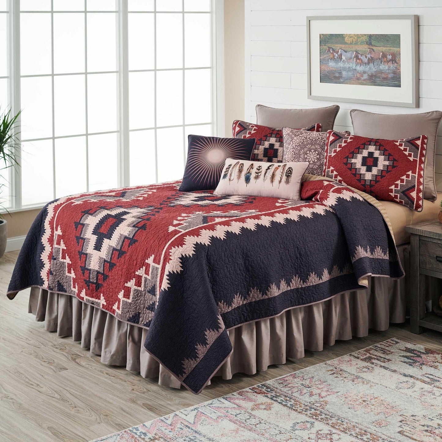 Desert Hideaway Quilt Bedding Set (King) - Wild Wings