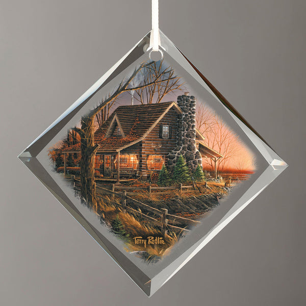 Comforts of Home Diamond-Shape Glass Ornament - Wild Wings