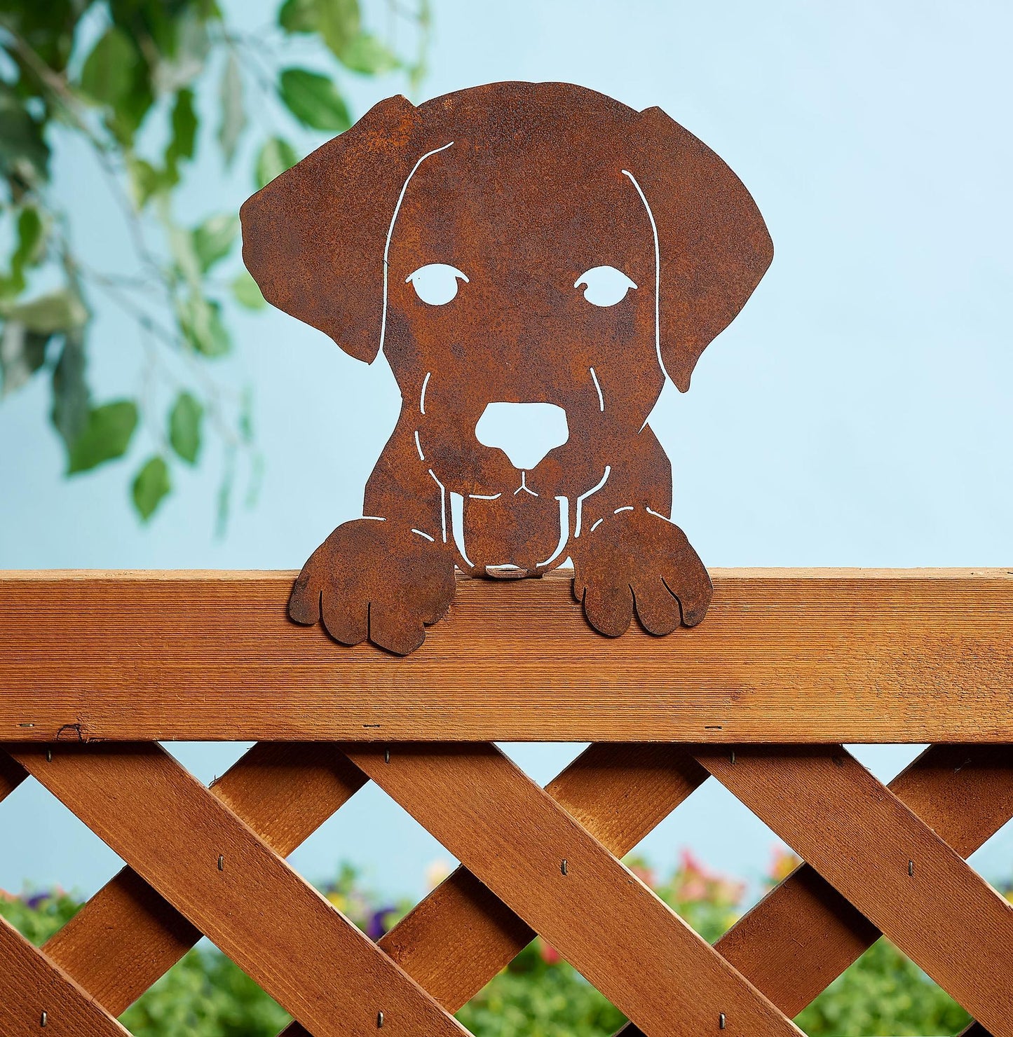 Dog Face Metal Art - Wild Wings