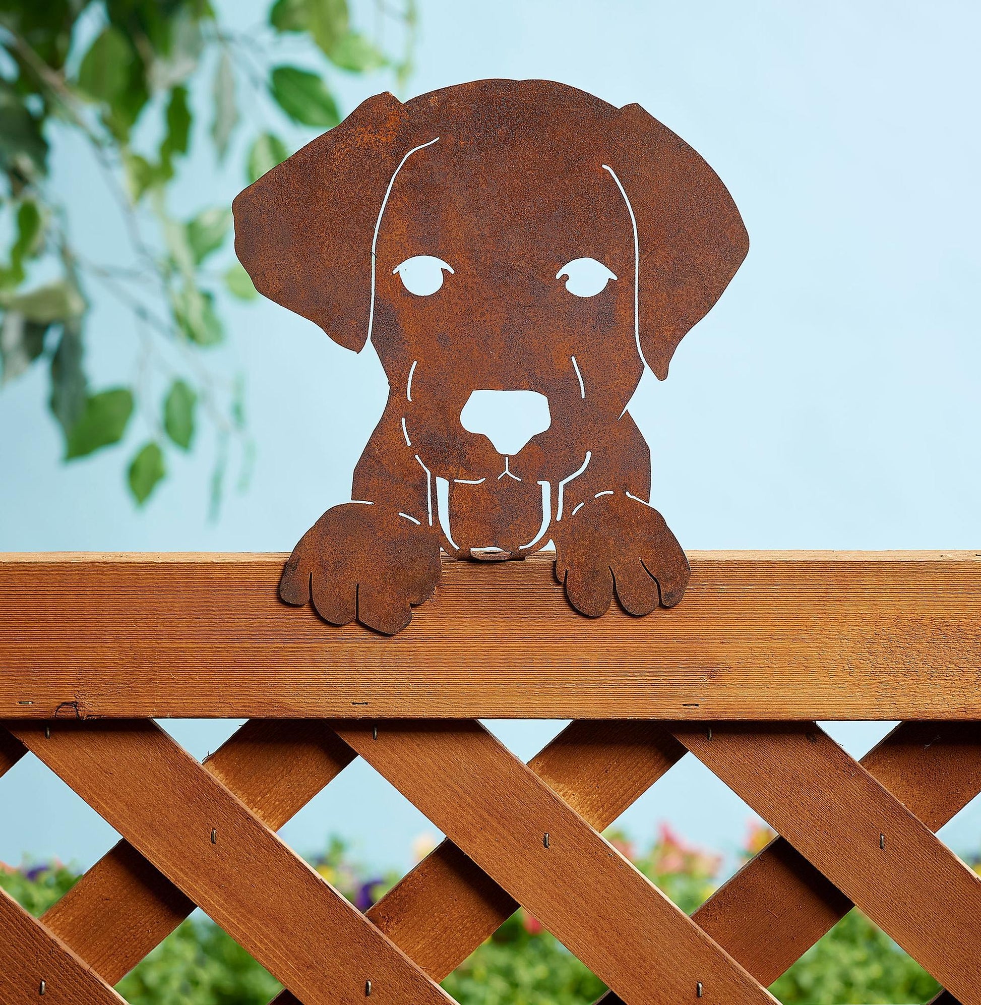 Dog Face Metal Art - Wild Wings