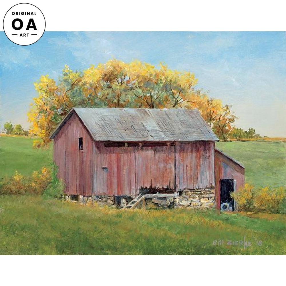 Door Needs Fixin'—Red Barn Original Acrylic Painting - Wild Wings