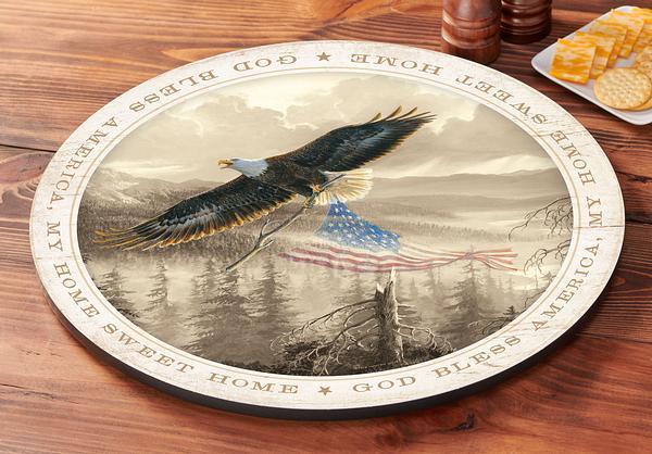Rebuilding America - Eagle Lazy Susan Turntable - Wild Wings