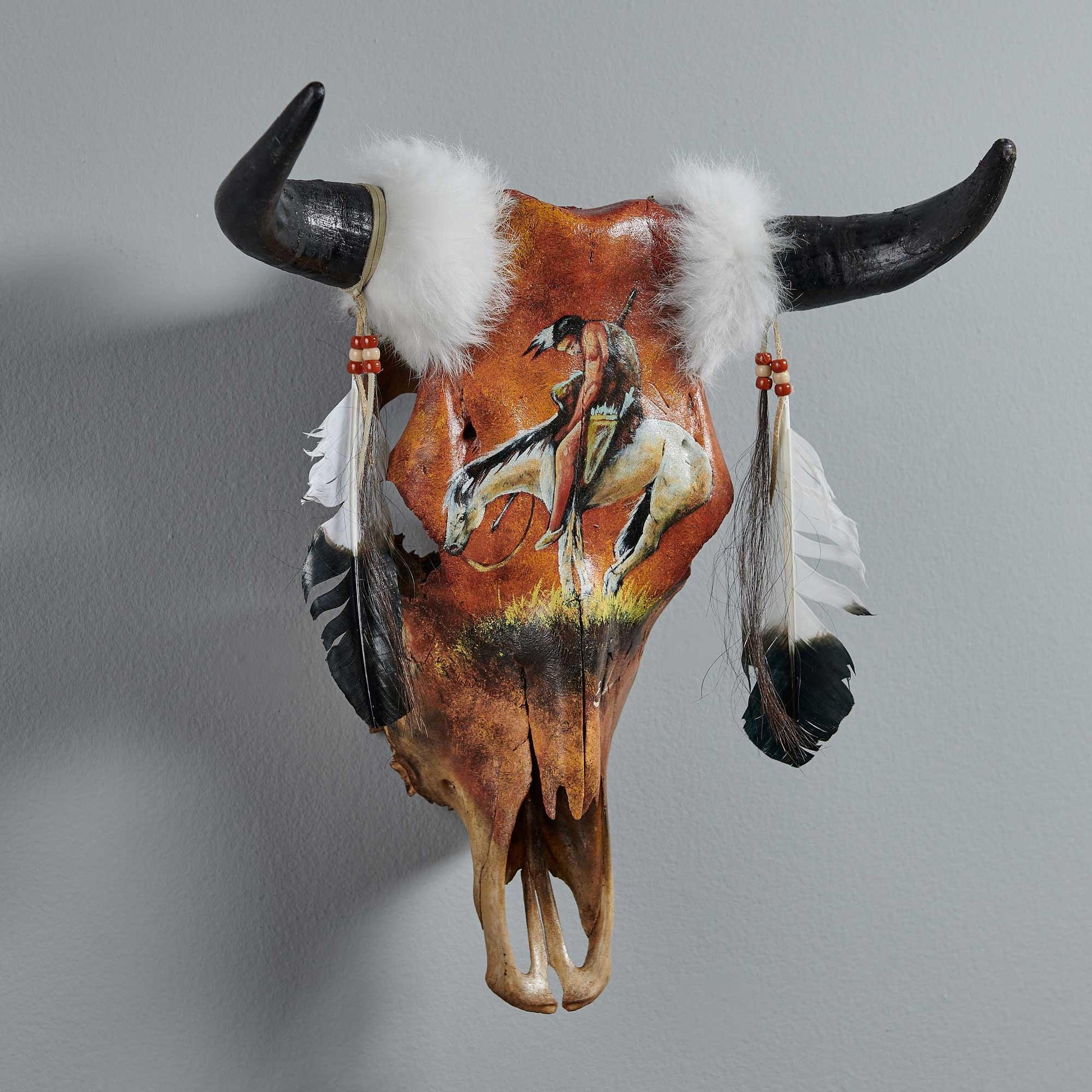 End of The Trail Cow Skull - Wild Wings