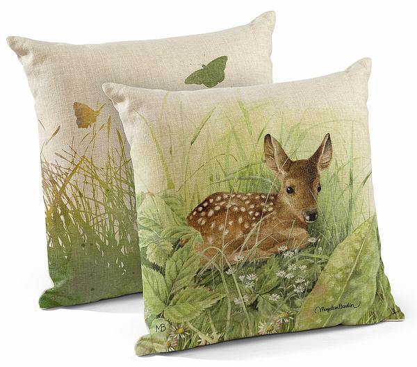 Waiting for Mom - Fawn 18" Decorative Pillow - Wild Wings