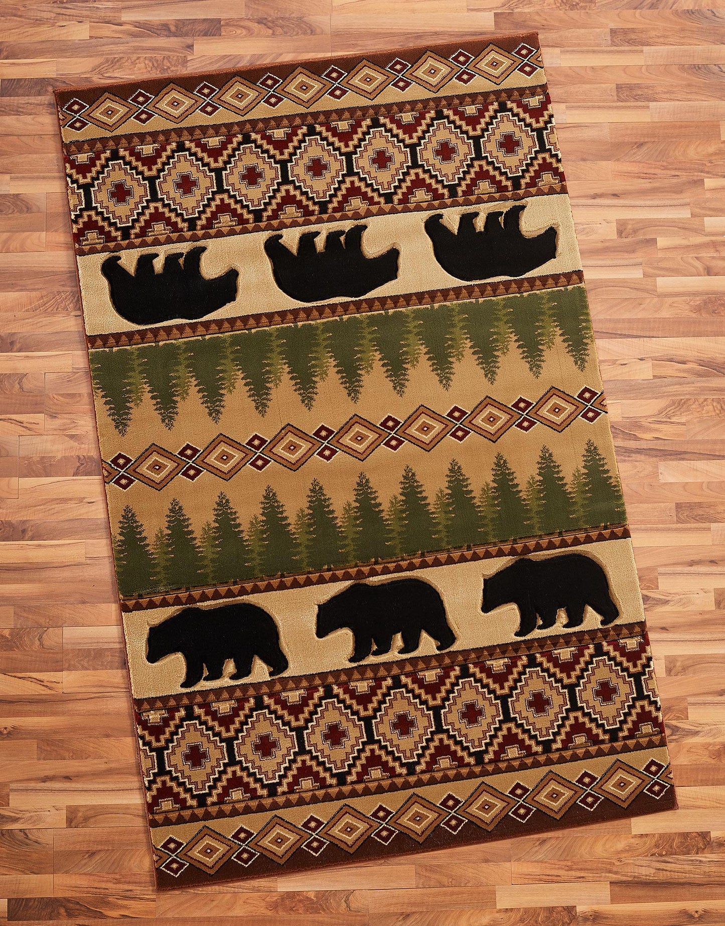 Bear Journey Cottage Area Rug - Wild Wings