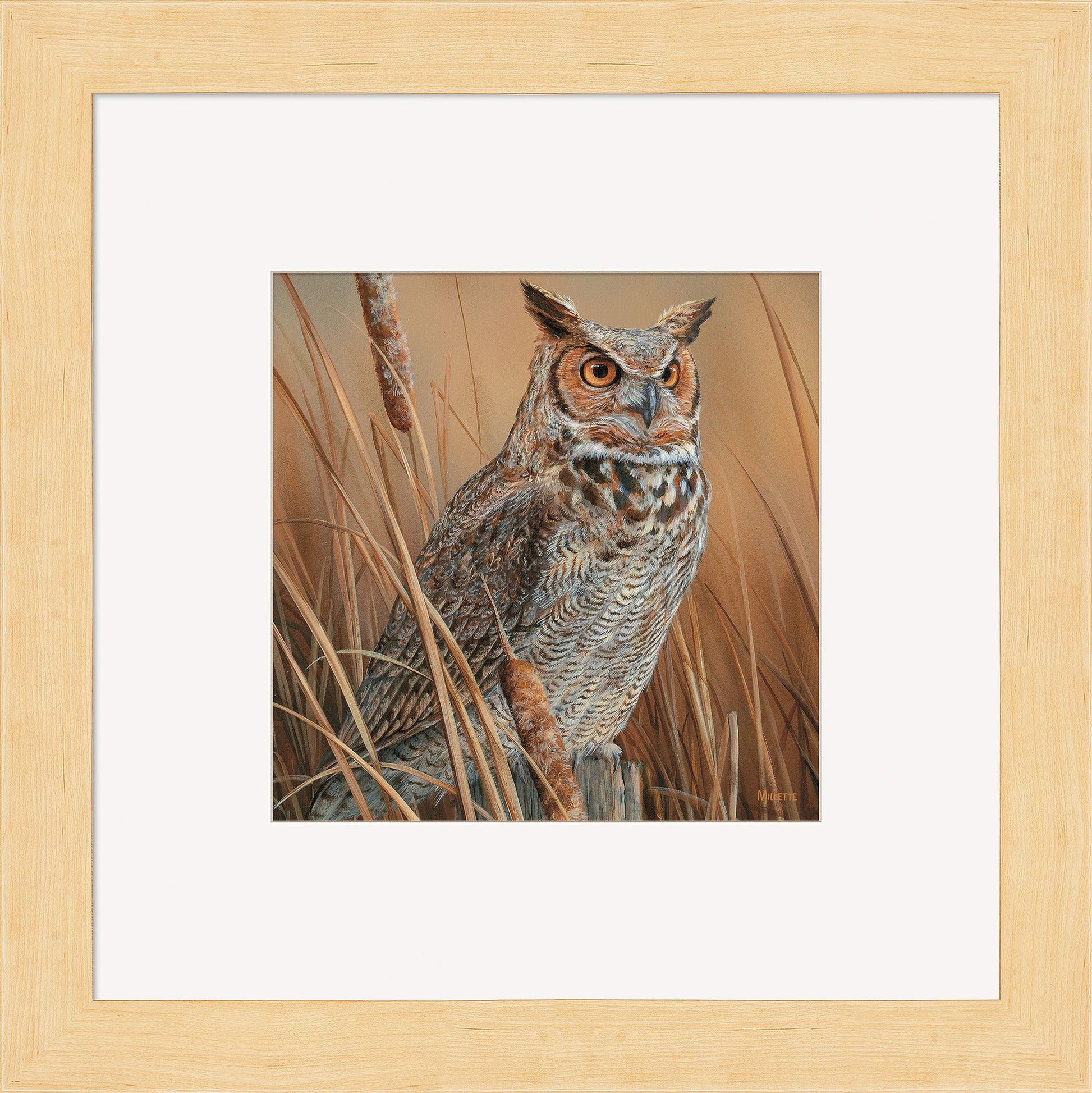 Great Horned Owl Contempo Square - Wild Wings