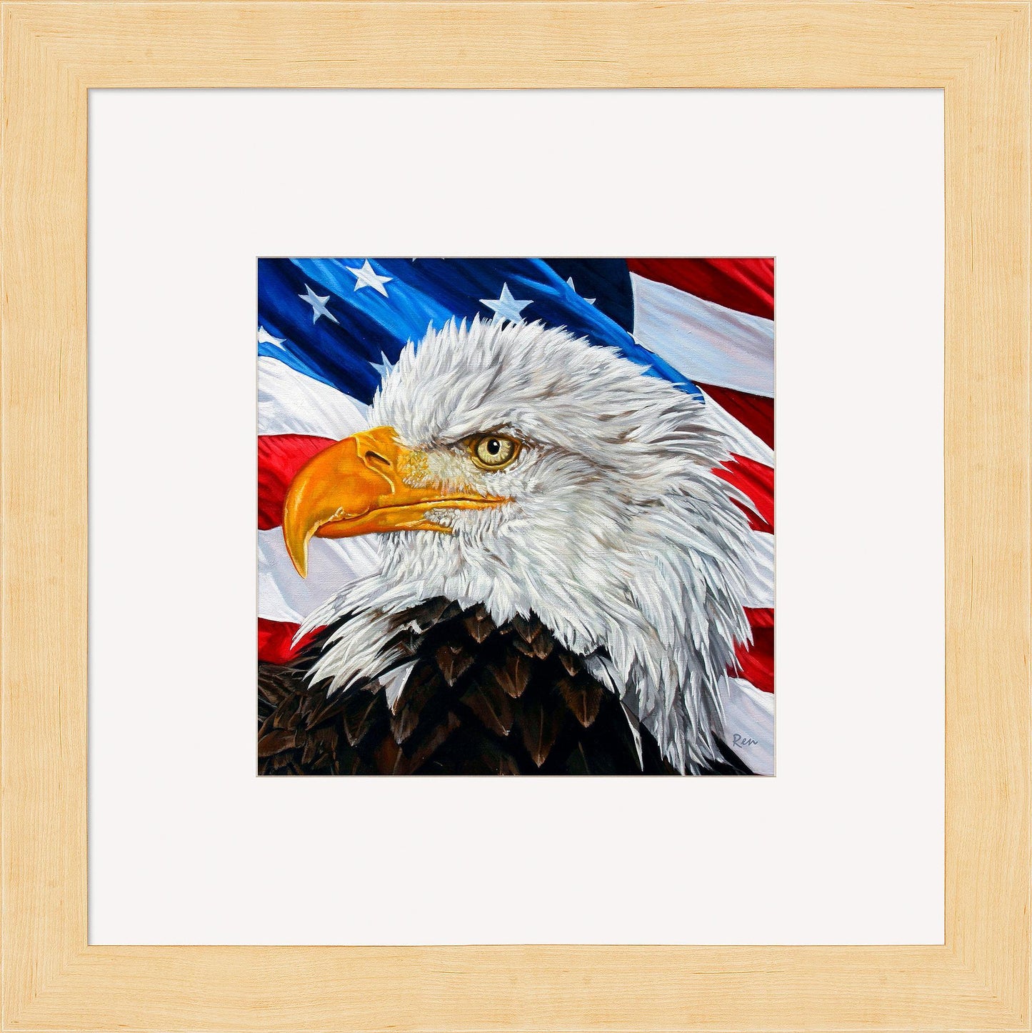 Let Freedom Ring—Bald Eagle Contempo Square - Wild Wings
