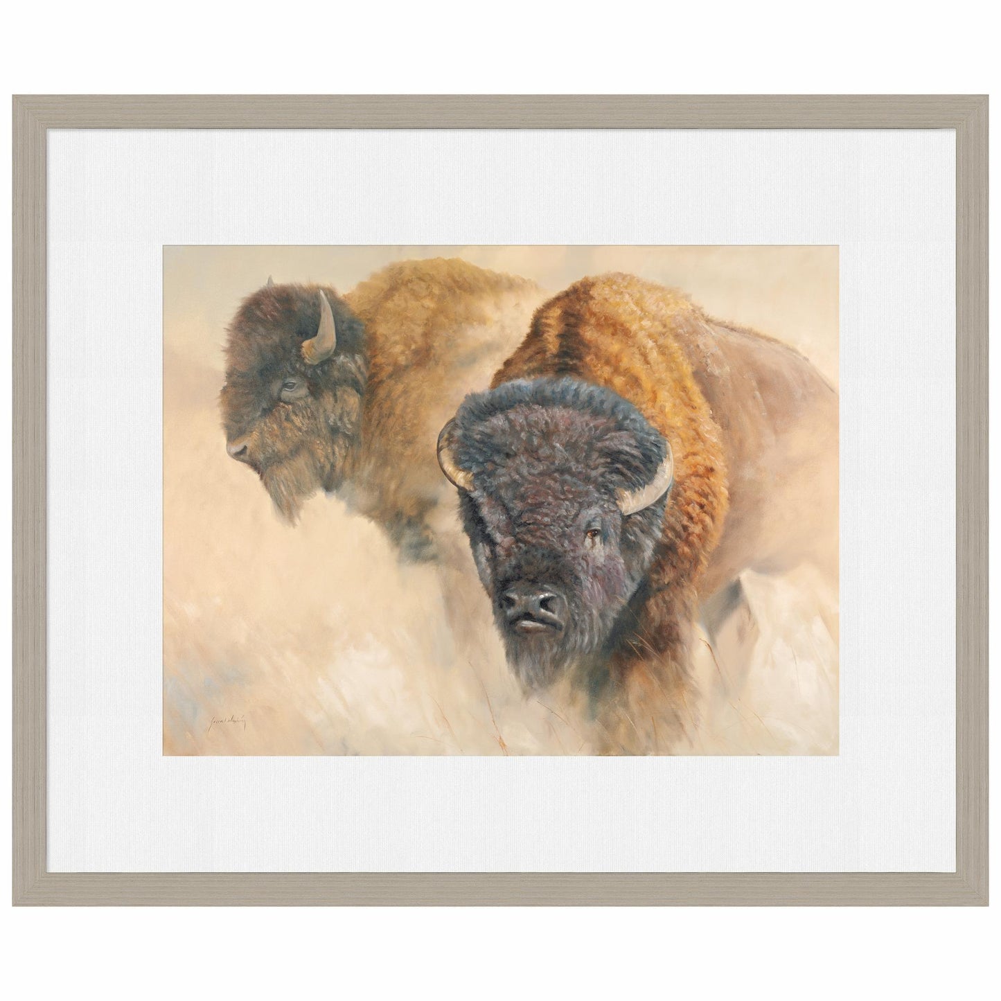 When the Dust Settles-Bison Limited Edition Paper Print - Wild Wings