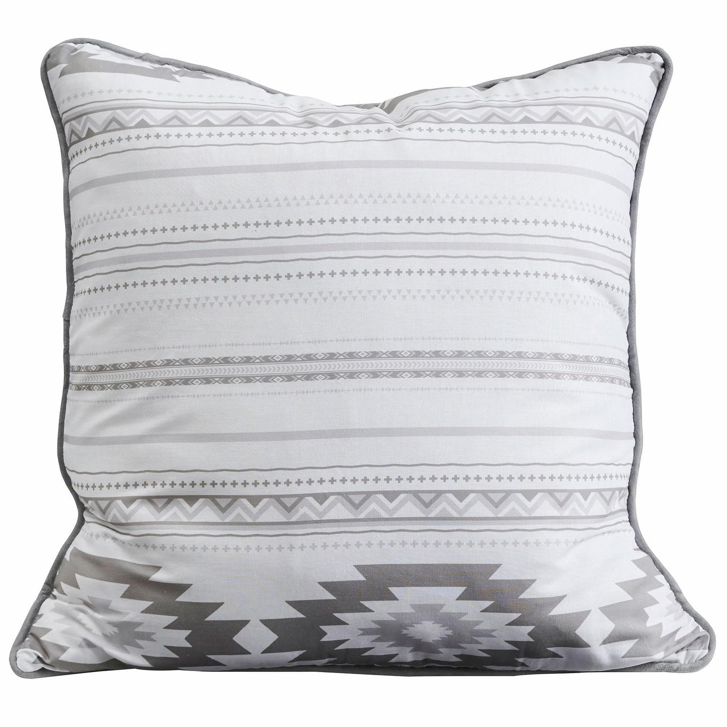 Gray Pattern Euro Sham - Wild Wings